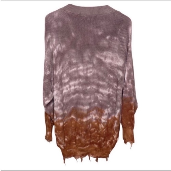 YOUNG FABULOUS & BROKE runaway tie dye ombré sweater NEW - Picture 7 of 10